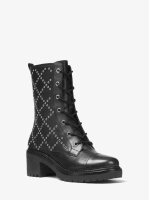 michael kors cody grommeted leather boot|Boots Michael Kors .